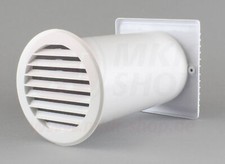 Wandventilator Mauerkasten Ø 100 125 Lüfter Bad Kanal WC Dunstabzug Abluft-Haube