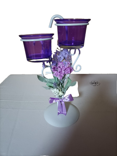 Teelichthalter lavendel - teelichthalter,