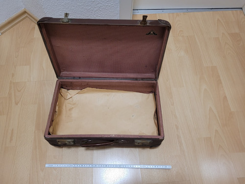 Alter vulkanfiber koffer - vulkanfiber,
