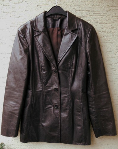 Leather coat brown marc - leather, n3