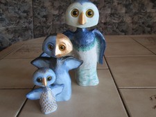 Porzellan Wackelkopf-Eulen