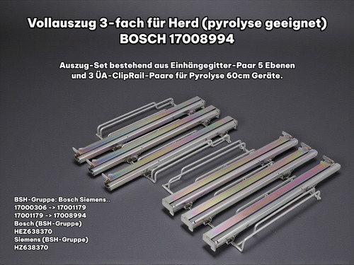 Bosch vollauszug fach - vollauszug, 3-fach