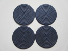 Untersetzer  (4) / blau / rund / Synthetik