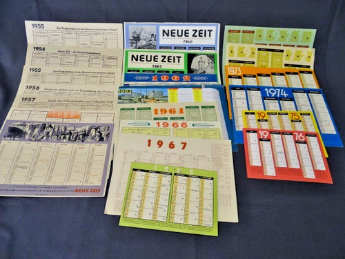 Ddr kalender 50ziger - x,