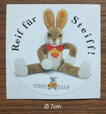 RAR Vintage Sticker Aufkleber Hase Steiff Lulac Dangling Rabbit Club Bären