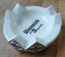 Eckstein Aschenbecher Ulmenried die 5er Zigarette, Porzellan, Antik