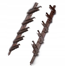 Mechanismus Schienen 50 cm für verstellbare drehbare Lamellen Sichtschutz-braun