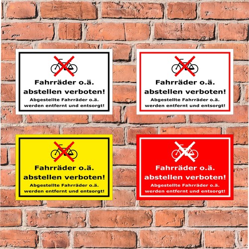 Schild fahrräder ä - schild, o.ä
