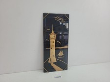 Strohbild Dekobild DDR Leuchtturm Segelboot Wellen Maritime Deko #259540