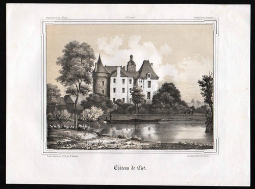 1845 chateau schloß cice - ca.,