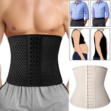 Herren Taillenformer Bauchweggürtel Miedergürtel Body Shaper Bauch Mieder Gurt
