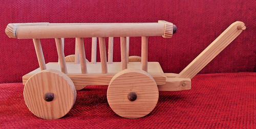 Leiterwagen aus holz - aus, holz,