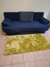 schlafsofa mit bettkasten in bestem Zustand, blau und sofort abholbar