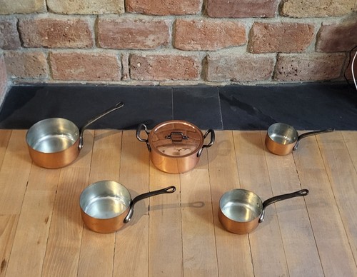 5er set kupfer töpfe - kupfer,
