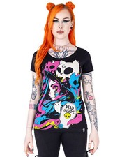 Cupcake Cult T-Shirt Kitty Spirit Katze Geister Gespenster Cartoon Comic Kawaii