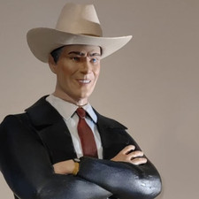 J. R. Ewing Oil Dallas Custom Figure fan art 1/4, 46 cm tall figure