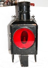 alte Eisenbahnlampe, Signal-, Schluss Leuchte, Petroleum /Karbid, Kosmos Brenner