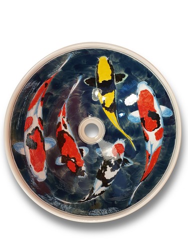 Keramik waschbecken koi - keramik,