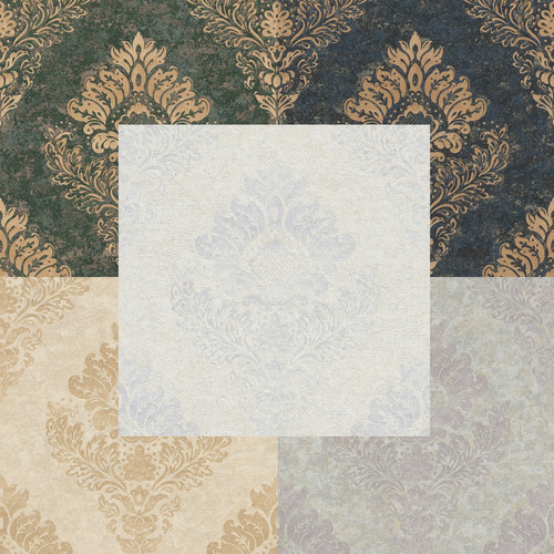 Tapete mit floralen ornamenten - mit,