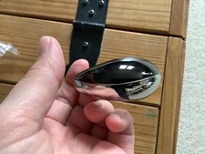 Calvin Klein Armreif Klapparmreif Gr. S XS Silber /  schwarz vintage