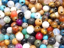 Edelsteine Perlen Natur Rund