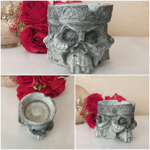 Vintage totenkopf aschenbecher - vintage,