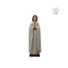 Statue Maria Rosa Mistica CM 46 IN Pulver Marmo. 18'' Rosa Mystica Statuen