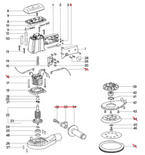 METABO SX E 125 Exzenterschleifer Ersatzteile gebraucht