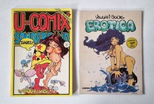 2x Comics: Vaughn Bode, Erotica, 1.Auflage 1983 und U-Comix Sonderband von 1977