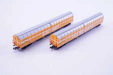 (RBT221) Fleischmann 838322 Großraum-Schiebewandwagen-Set „Post/PTT“ der SBB,...