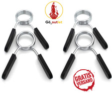 Hantelstange Federverschluss 4 Stück – 30mm Hantel Klemmen für Gewichtheben