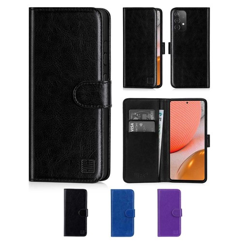 Leder book wallet case - book,