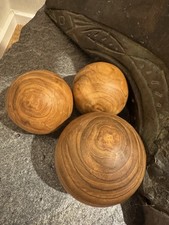 deko kugeln Teakholz