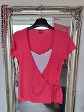 Olsen T-Shirt Gr. 36 blassrot-weiß, Bindeband Viscose/Elastan, Wie Neu 