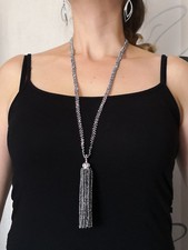 Unikat Kette,Handarbeit,aus Galvanisieren Glasperlen, facettiert