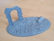 Terminator 2 Judgment Day Tabletop 1:32 Scale Skull Ruin Nuclear Base 12x21,5cm