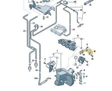 Original AGR Rohr Verbindungsrohr VW T6 03L131521T Neu