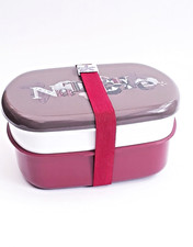 Bento-Box Brotdose Lunchbox Brotzeit Pausenbrot Vesperbox 2 Etagen mit Gummiband