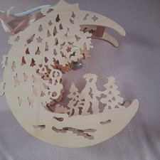 Weihnachtsfensterbild beleuchtet