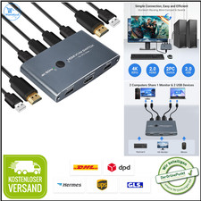 2 Port KVM Switch 4K 60Hz