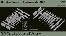 Bundeswehr Handwaffensatz 2015 1:35 G36, G3ZF, AG36, MP7, MG3, PzFst 3