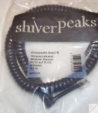 Telefon Hörer Spiralkabel 4m schwarz RJ10 auf RJ10 Kabel Hörer _m3b