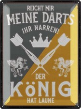 XXL Retro Blechschild DARTS