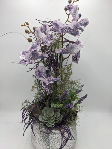 Frühlingsgesteck orchideen - frühlingsgesteck,