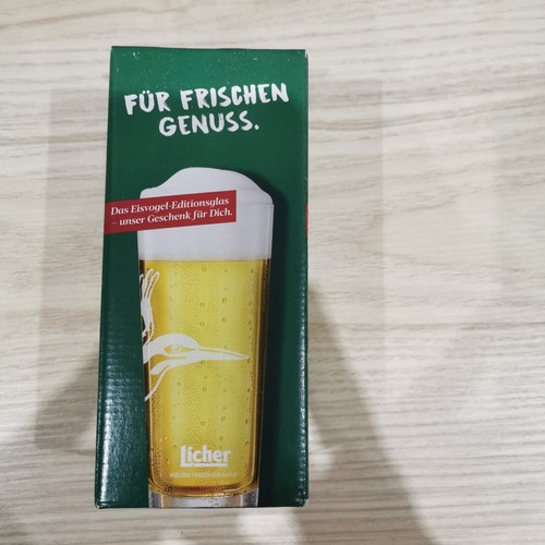 Licher brauerei eisvogel glas - brauerei,