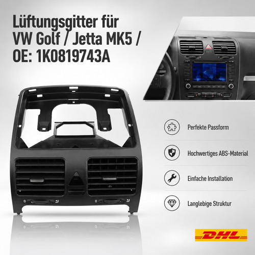 Luftdüse rahmen für golf - für, vw