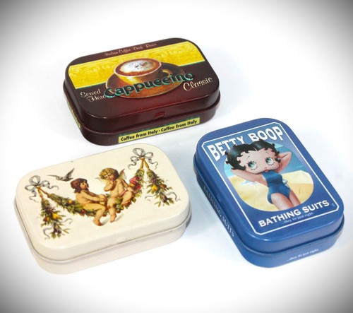 Nostalgic art pillendose - 3x,