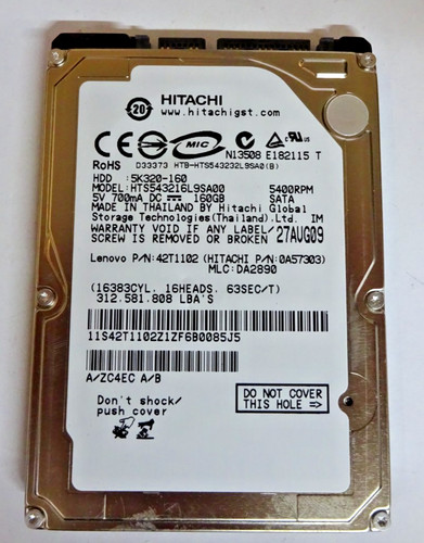 Hitachi 160gb - hitachi,
