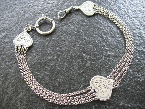 Taschenuhrkette silber 835 - taschenuhrkette,