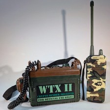Dickie WTX II Crypto Sender Receiver Funkgerät mit Army-Call Handgerät – Vintage